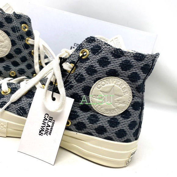 Convers 🔥SALE!🔥 BLANK CANVAS Chuck 70 NY Polka Debby Women Size 159085C - Picture 7 of 9